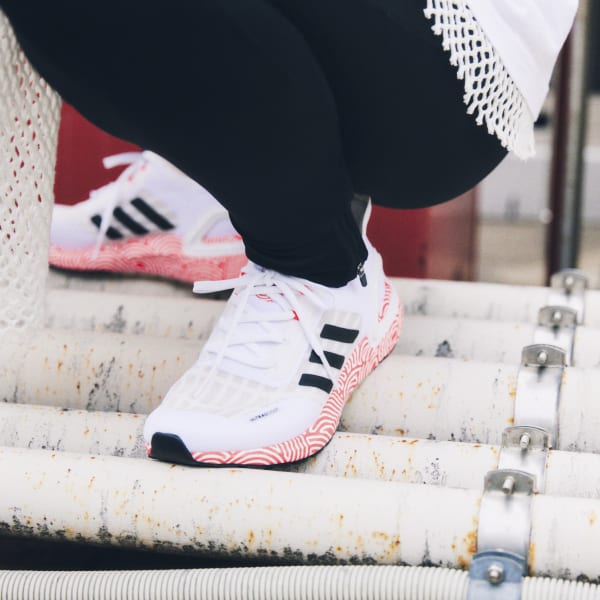 Adidas Ultraboost S.RDY DB Shoes - Size 7.5 - White / Silver Metalic / True Pink