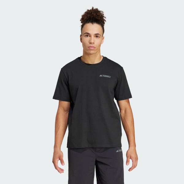 Noir T-shirt graphique Polygiene