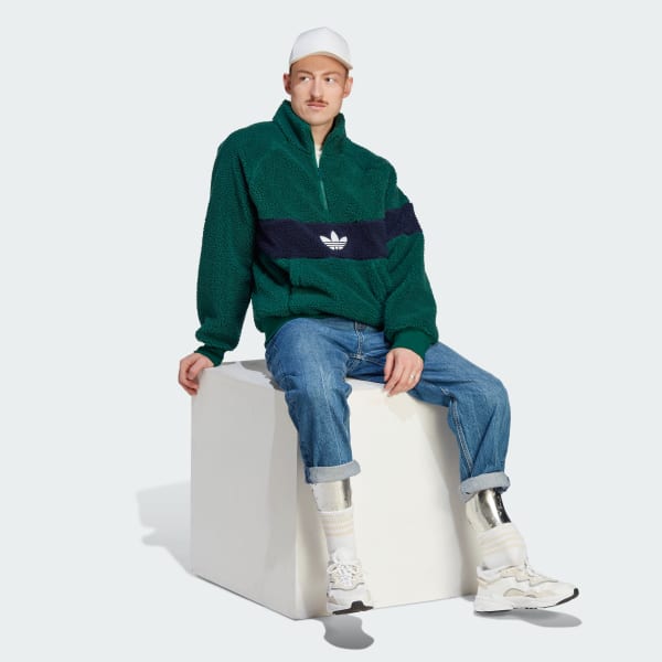 adidas Originals WINTER FLEECE - Fleece jumper - collegiate green