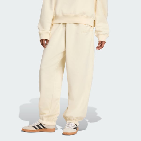 Bianco Pantaloni jogger Essentials Linear Oversized