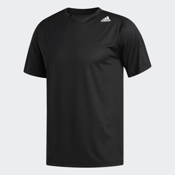 Negro Camiseta FreeLift Sport Fitted 3 Rayas FVY93