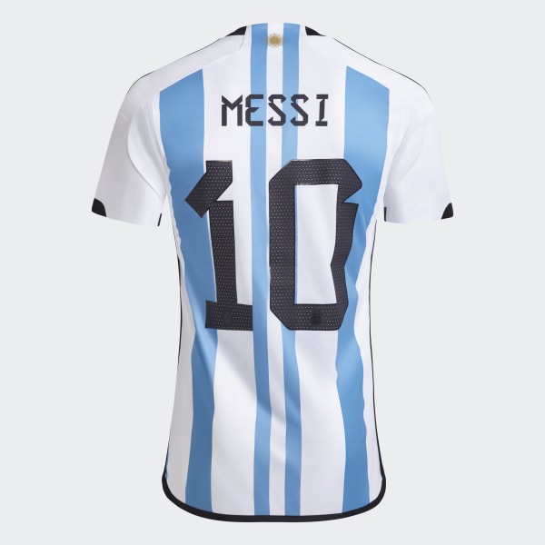 Blanco Camiseta Titular Argentina 22 Messi C1547