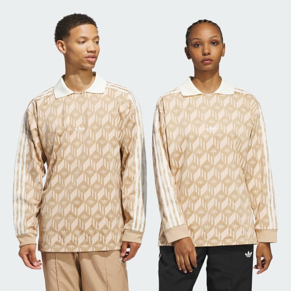 Marrom Camisa Polo Heritage (Gênero Neutro)