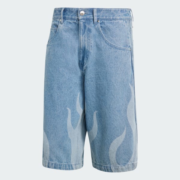 adidas Flames Denim Shorts Multi Free Shipping with adiClub adidas US