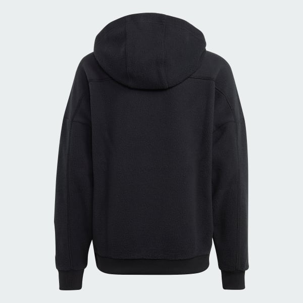 Buzo adidas negro con capucha shop