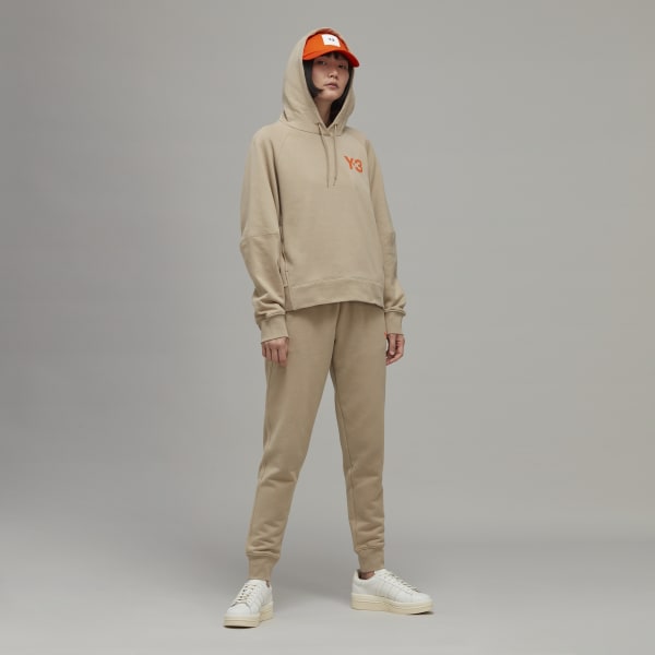 Brązowy Y-3 Classic Chest Logo Hoodie EKD64