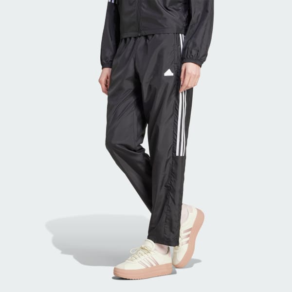 Siyah Tiro Cut 3-Stripes Summer Woven Eşofman Altı
