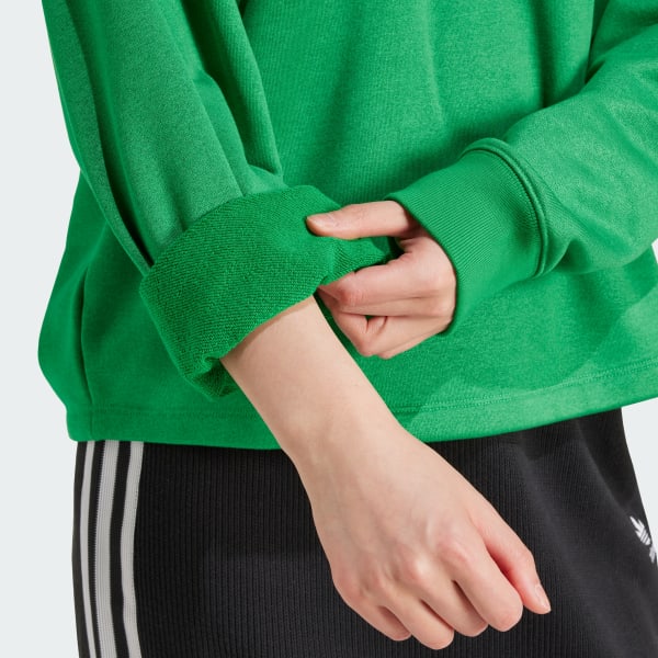 Trefoil Cropped Hoodie