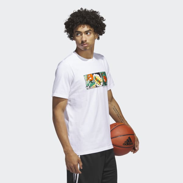 Blanco Polo Estampado Lil' Stripe Basketball