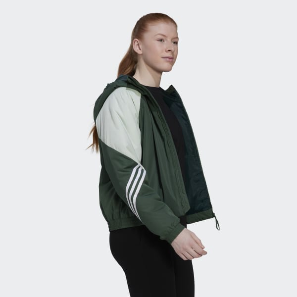 Green Back to Sport Hooded Jacket TW373
