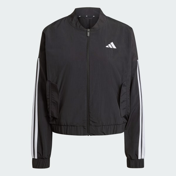 adidas Essentials 3-Stripes Lifestyle Woven Bomber Jacket