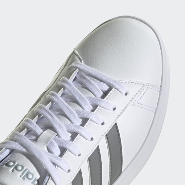 Adidas cloudfoam grey and white new arrivals