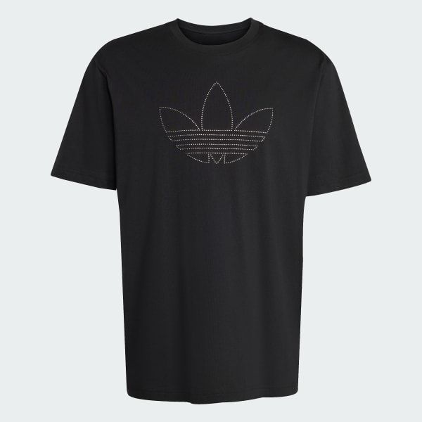 ブラック スタッテッド Tシャツ