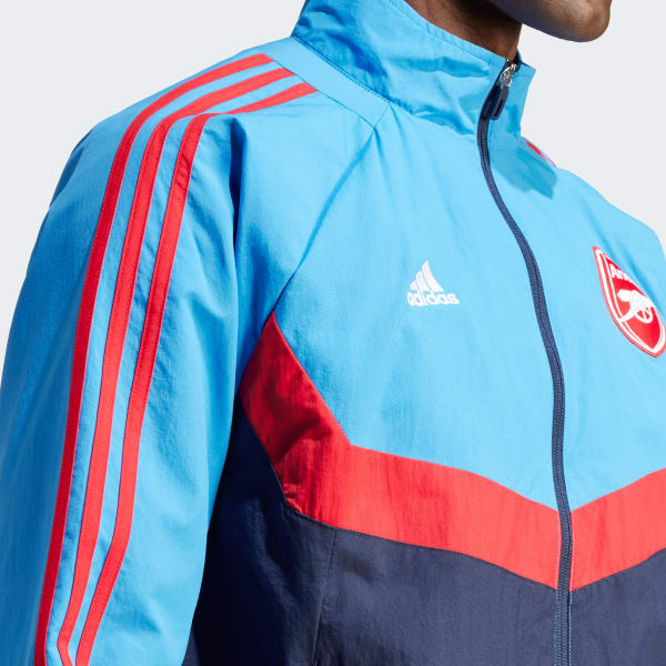 Adidas originals woven track sales top