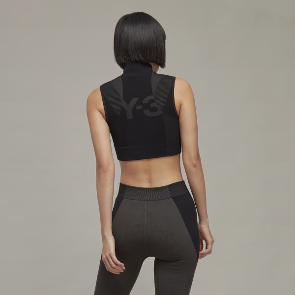 cierna Y-3 Classic Seamless Knit Sport (skrátený) SF410