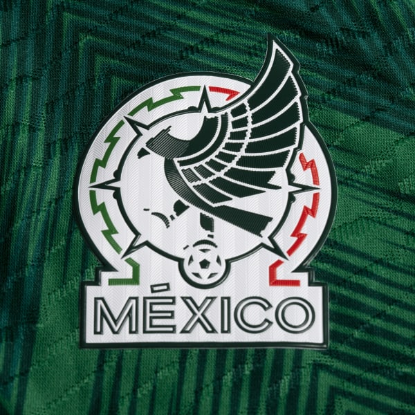 Verde Jersey Manga Larga Local Authentic Selección Nacional de México VW913