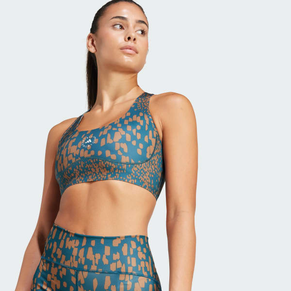 Μπλε adidas by Stella McCartney TruePurpose Power Impact Training Medium Support Bra