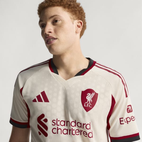 adidas Liverpool FC 25/26 Away Authentic Jersey - White | Free
