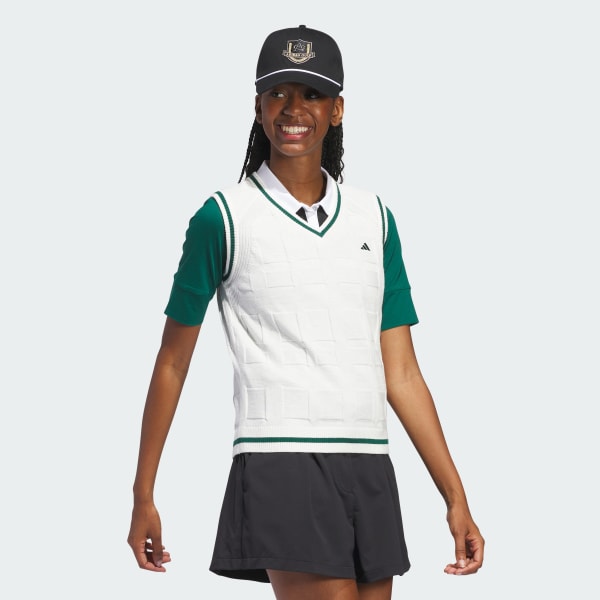 新品未使用　adidas ゴルフベスト ホワイト Vネック 楽天市場】(即納)(クリアランス) アディダス ゴルフ マルチ