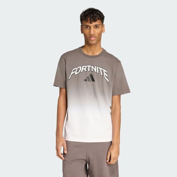 White adidas X Fortnite Tee Gradient