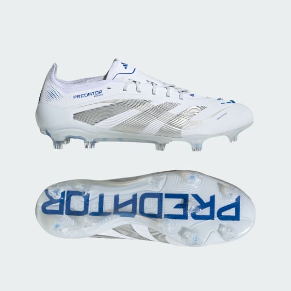 White Predator Elite Firm Ground Boots