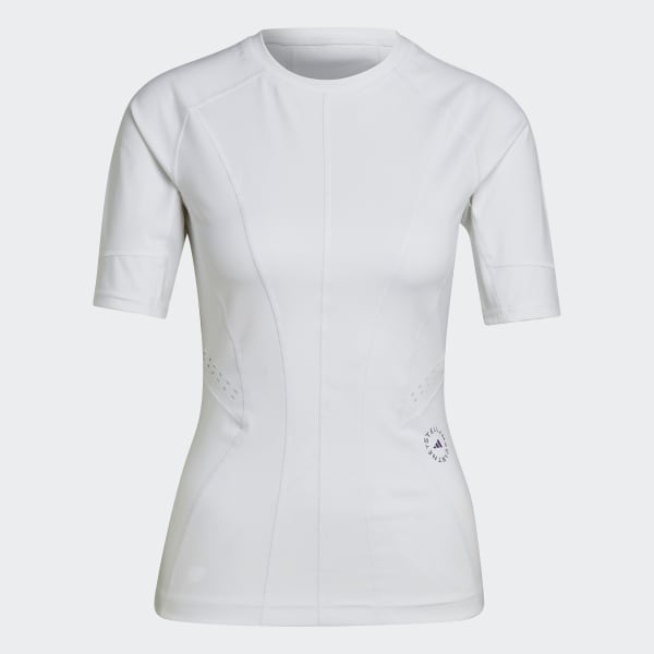 Weiss adidas by Stella McCartney TruePurpose Trainingsshirt VB146