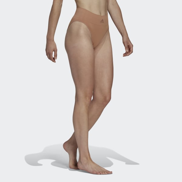Beige Active Seamless Micro-Stretch Hi-Leg Underwear HPO50