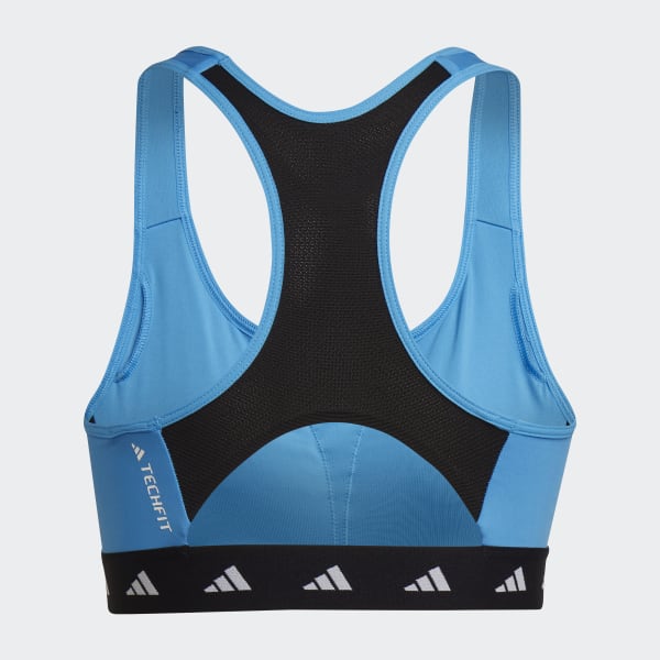 Blau Powerreact Training Medium-Support Techfit Sport-BH I6419