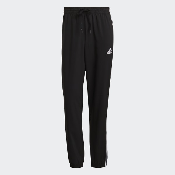 adidas Men's AEROREADY Essentials Elastic Cuff Woven 3-Stripes Tracksuit  Pants - Macy's