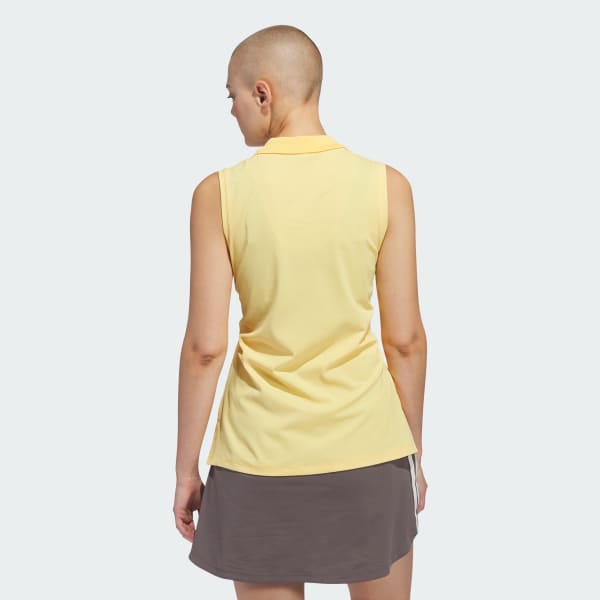 Amarillo Polo sin mangas Ultimate365 Twistknit