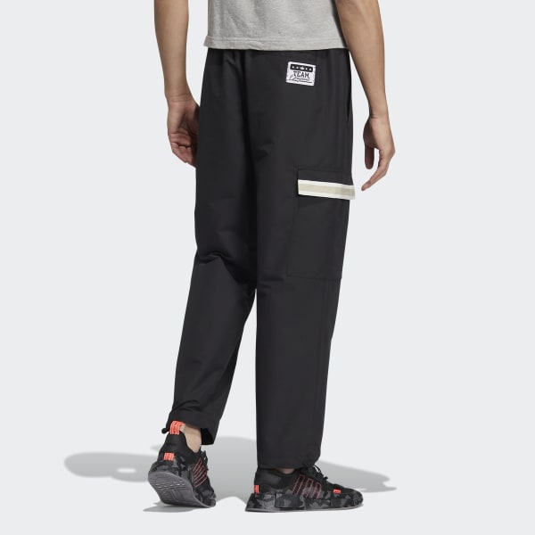 Black Modern Collegiate Track Pants EWL76