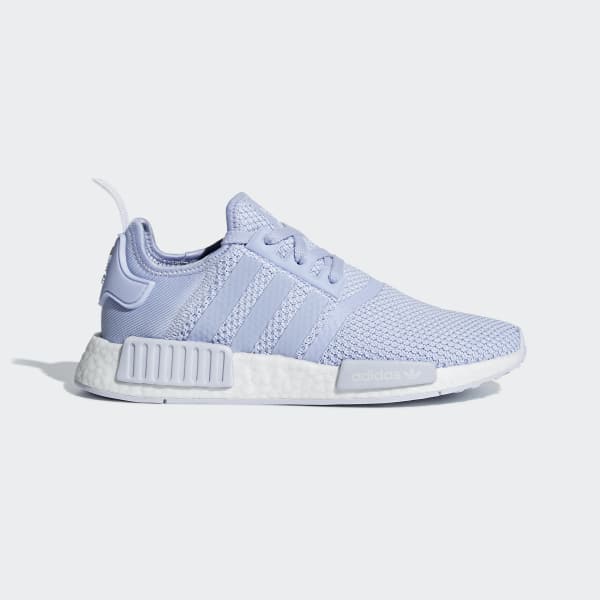 blue and white nmds
