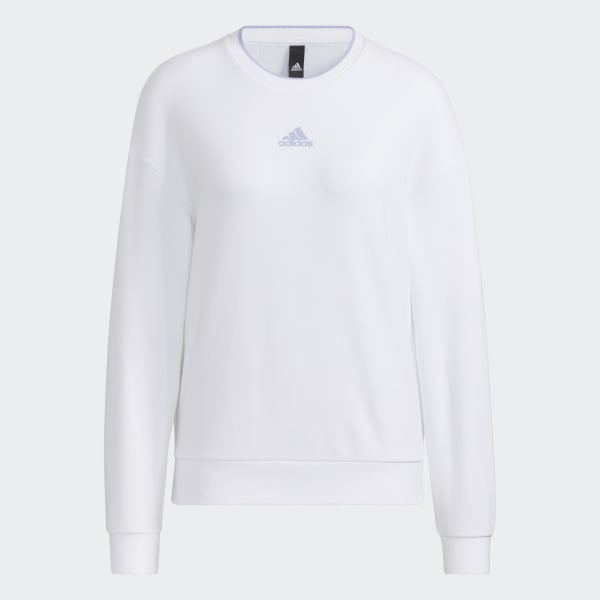 White adidas outlet pullover