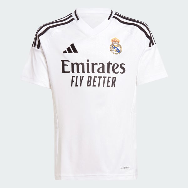 Branco Camisa 1 Real Madrid 24/25 Infantil