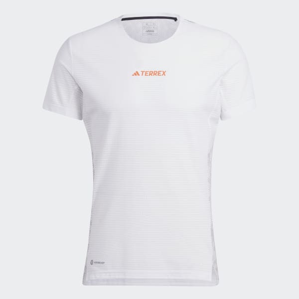 Hvit Terrex Agravic Pro Trail Running T-skjorte