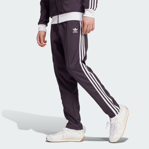 Purple adidas pants top