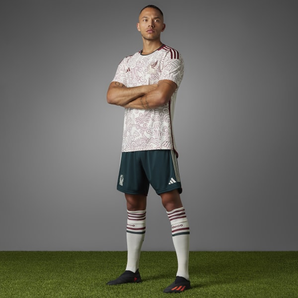 adidas MEXICO WORLD CUP 22 AWAY MEN'S SHORT SLEEVE SOCCER JERSEY