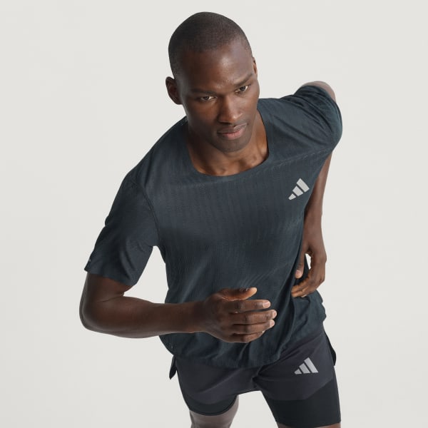 adidas Adi365 Running CLIMACOOL+ T-shirt - Black | Free