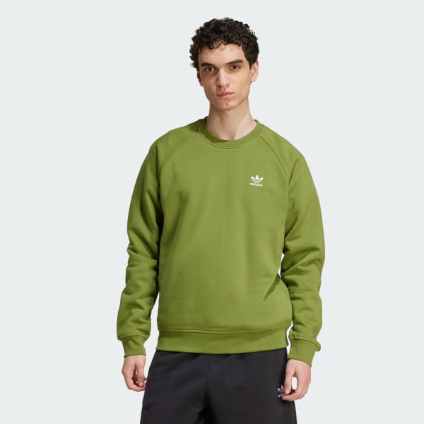 Verde Felpa Trefoil Essentials Crew