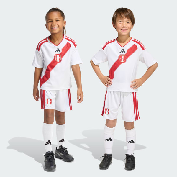 Blanco Conjunto de Selección Peruana 26 de local para Niños