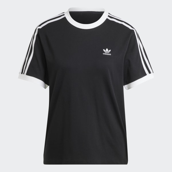 Adidas womens white best sale with black stripes