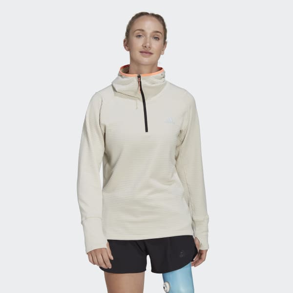 beige X-City Flooce Running Hoodie DC046