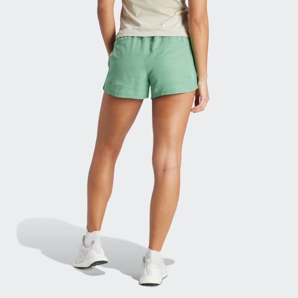 adidas Pacer Training 3-Stripes Woven High-Rise Shorts - Green | Free ...