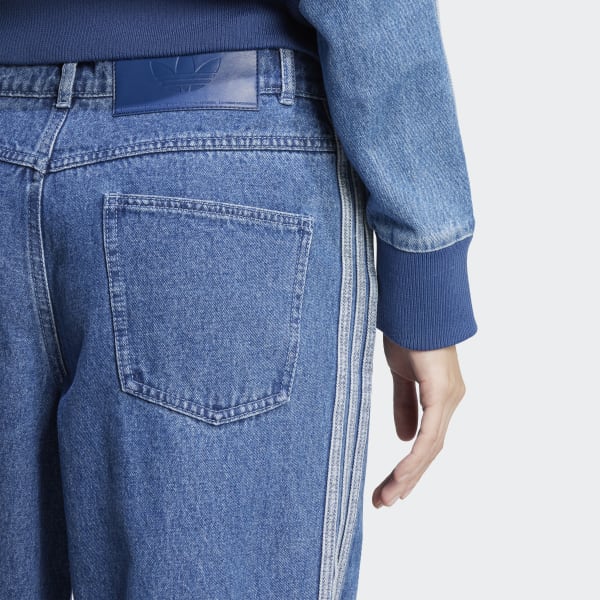 DIESEL×adidas デニム パンツ　スリーストライプ　　ブランドロゴ アディカラー デニム スリーストライプス トラックパンツ