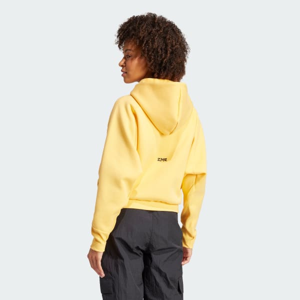 Amarillo Buzo con Capucha adidas Z.N.E. Cierre Frontal