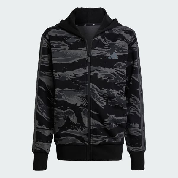 Black camo zip hoodie best sale