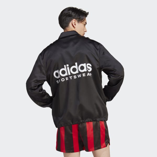 Svart Satin Coaches Jacket