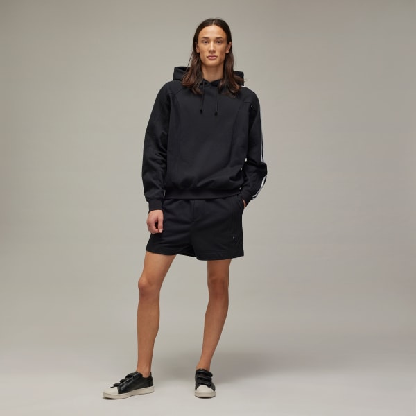 Noir Sweat-shirt à capuche lignes de coutures Y-3