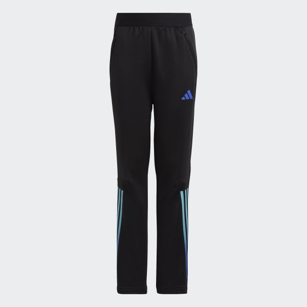 Czerń Train Icons AEROREADY 3-Stripes Knit Pants