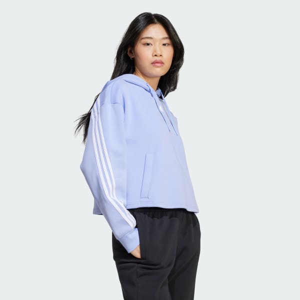 Blue Future Icons 3-Stripes Hoodie